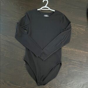 Old Navy Black Long Sleeve Bodysuit XL Tall